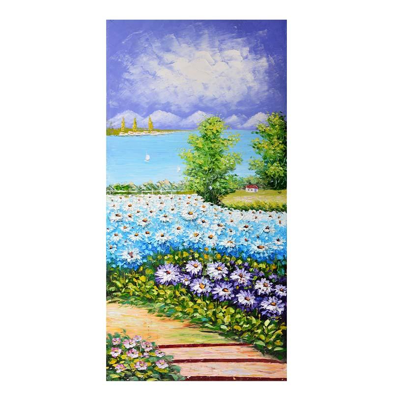 

Абстрактная живопись Цветок Природный пейзаж Масляная живопись Постер и принт Настенное искусство Картина Украшение для дома 50x100cm