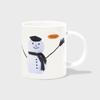 CHECKERBOARD SNOWMAN-WHITE (Mug)