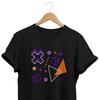 80s Geometric T Shirt Retro Abstract Art Vintage Slightly Soft Stylish Casual Streetwear Breathable