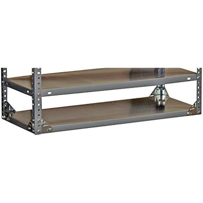 Équerre métallique - SIMON RACK - SI1676 - Galvanisée - 48 pièces - Gris