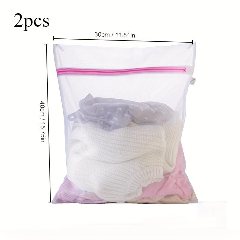 2pcs Washing Bags For Assortment Clothes, Mesh Laundry Washing Bags, Premium Zipper Travel Storage Organizer