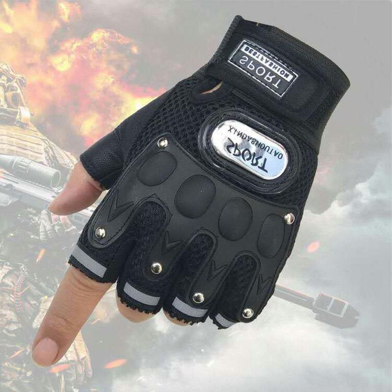 Tactical Breathable Half-Finger Motorcycle Riding Gloves for Men