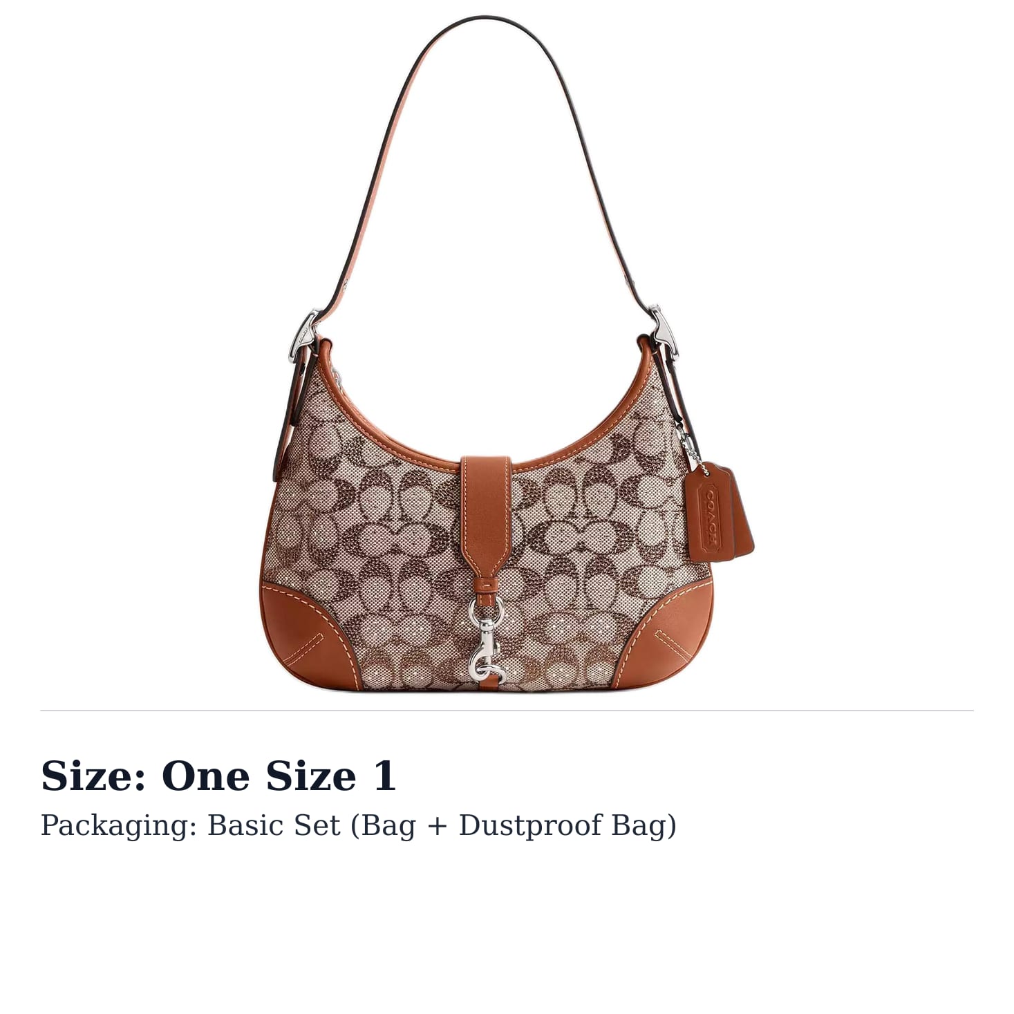 COACH Hamptons Leather Hobo Bag, Handbag