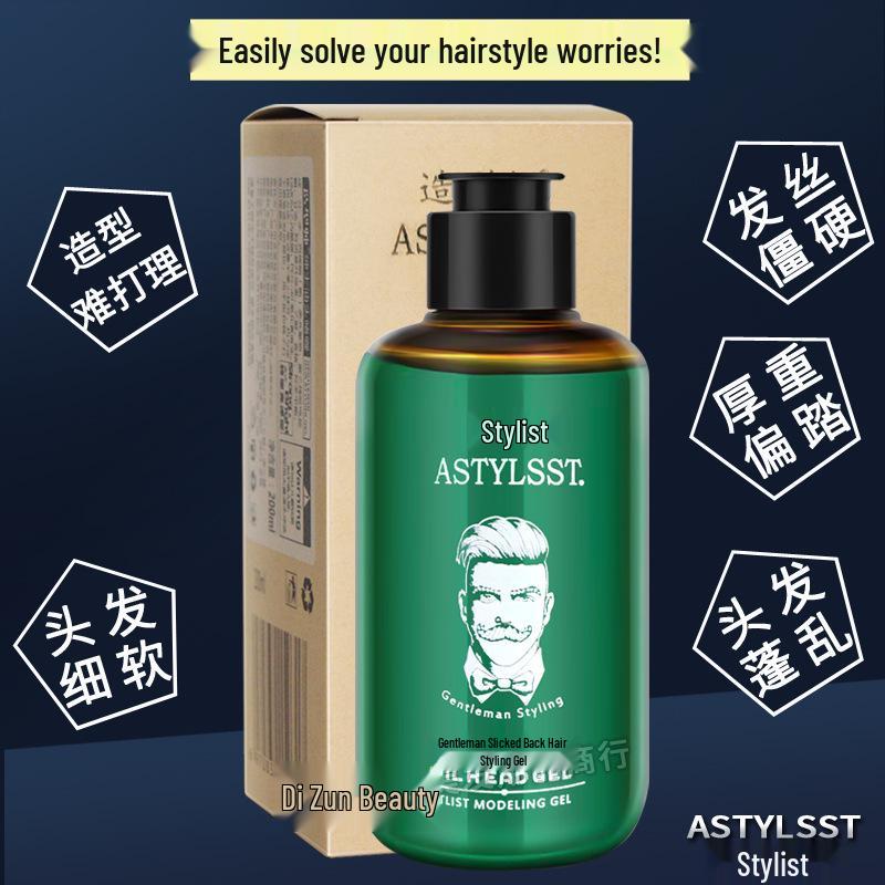 ASTYLSST Men s Extra Strong Hold Moisturizing Hair Gel with Fresh Scent
