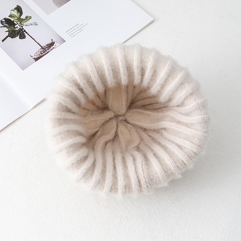 Neuer Stil Kpop Stil Hut Kunstpelz Mütze Süße Winter für Frauen Warm halten Dandy Hüte für Mädchen Outdoor Streetwear Strickmütze