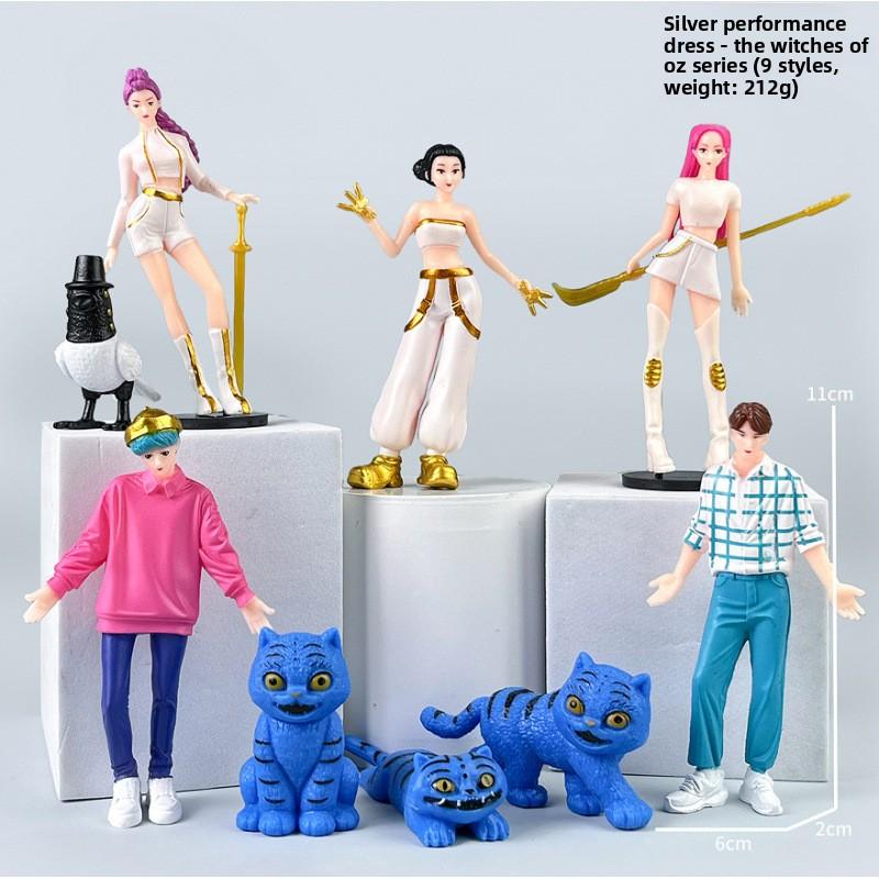 K-Pop New Demon Hunter Girl Group Men's Group Figure Model Blind Box Tide Play Doll Ornament