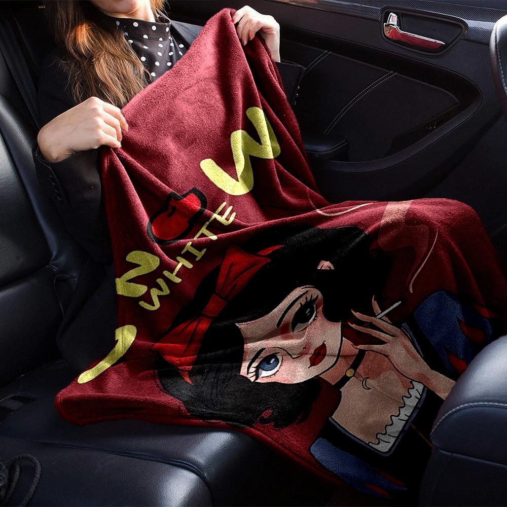 1pc Snow White Soft Warm Throw Blanket Nap Blanket For Couch Sofa Office Bed Camping Travel,Comfortable, Warm1026