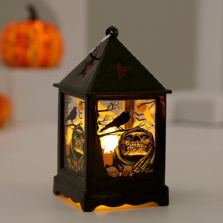 Home Horror Props Kids Toy Halloween Pumpkin LanternsLED GhostLantern LampsLight