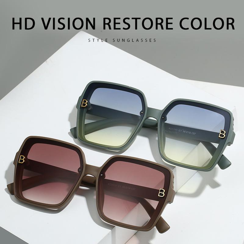 Men Vintage Rectangle Frame Sunglasses Fashion Retro Sun Glasses Luxury Brand Design UV400 Shades Eyewear Women Goggle