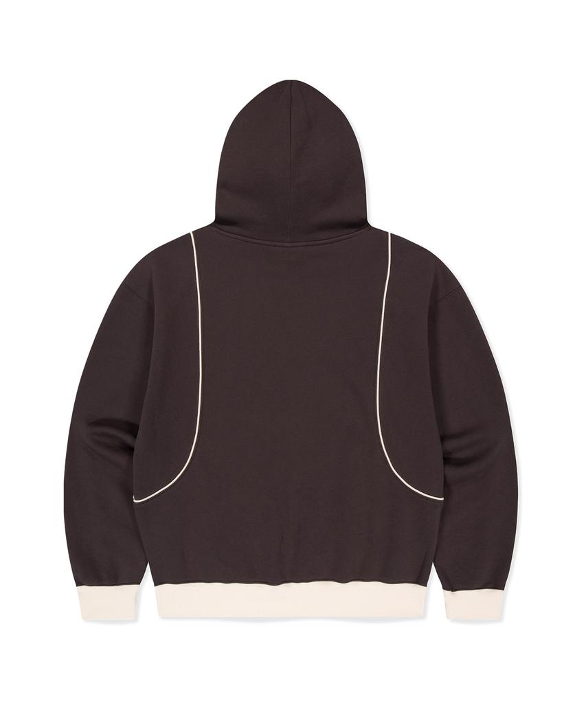 Crescent Brushed Hoodie Brown