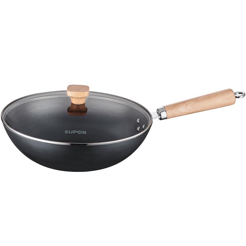 SUPOR Fine Iron Honeycomb Non-Stick Wok 30cm