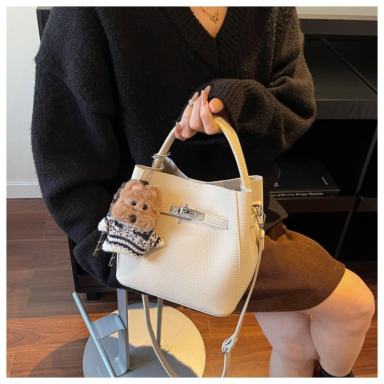 IELGY Ladies Messenger Bag Retro Fashion All-Match Portable Bucket Bag