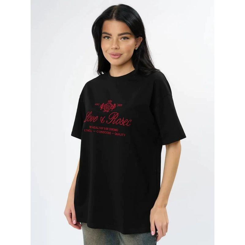 Loose Printed Casual T-shirt Top European and American Loose Casual Print Short sleeve T-shirt Top