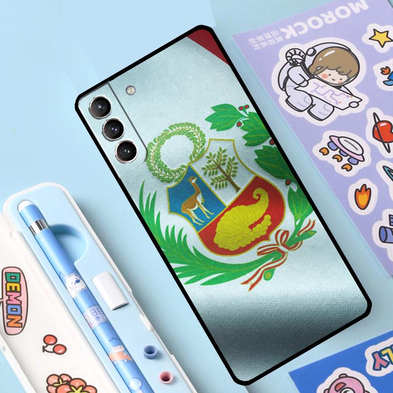 

Чехол с флагом Перу для Samsung Galaxy S23 S21 S22 Ultra Plus Note 10 20 S8 S9 S10 Plus S20 FE Note 10 Plus