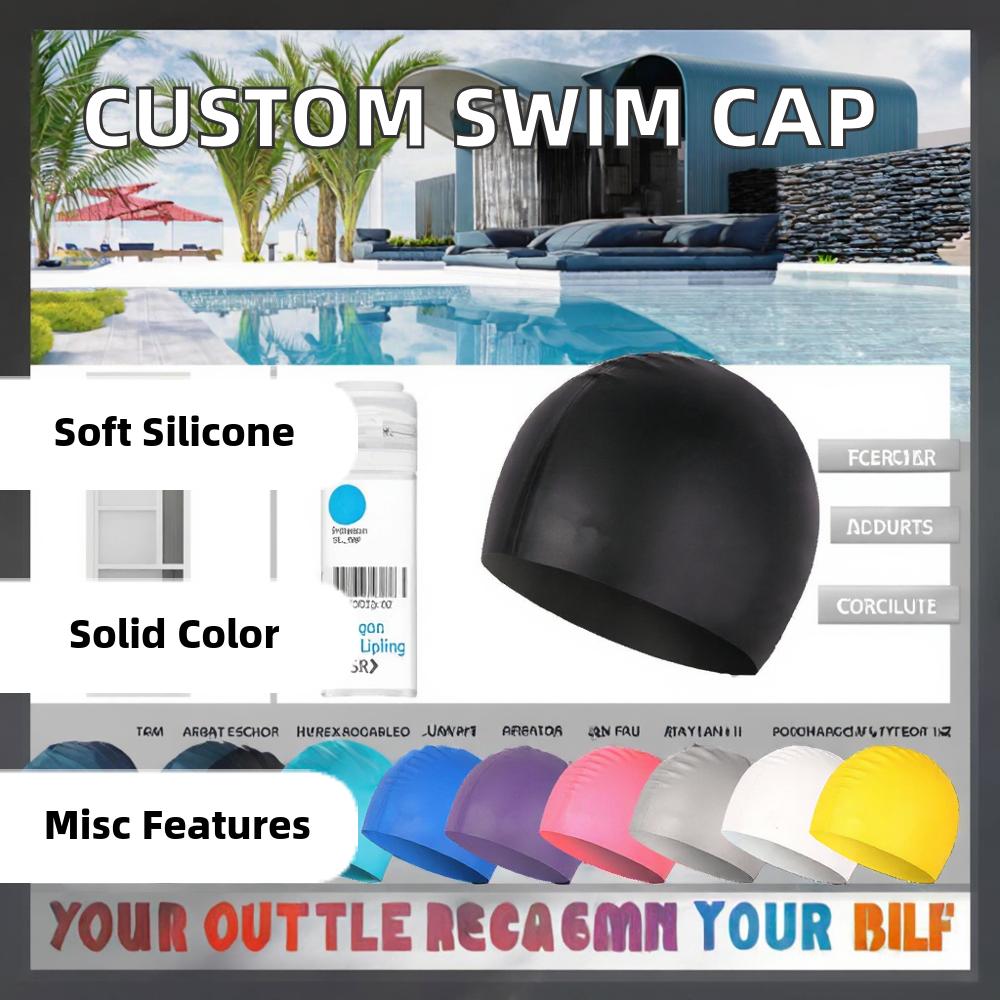 Customised Reversible Personalised Cloth Men Swimming Cap Low Shipping Cost Made From Durable
