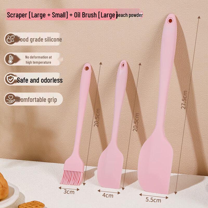 Integrated High-Temp Silicone Baking Spatula