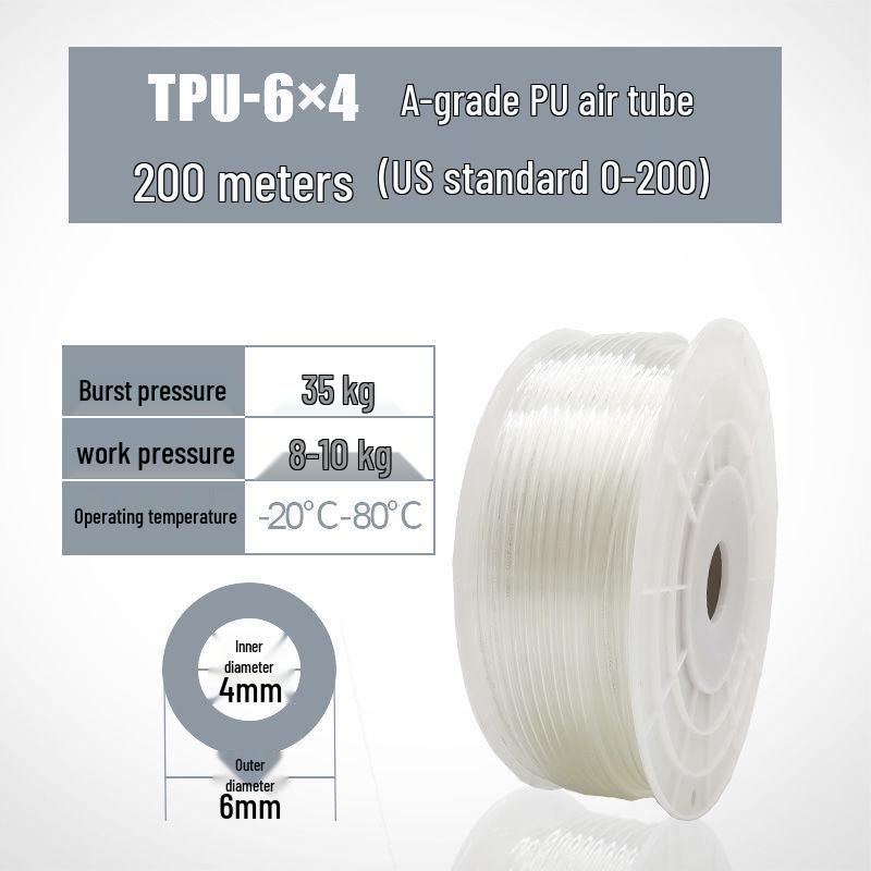 High-Pressure 8MM PU Pneumatic Air Hose for Air Compressors