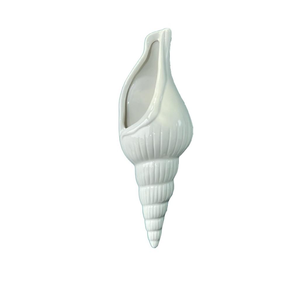 

Сделай сам Керамическая ракушка Раковина Ваза Ручная работа Простой стиль Керамическая ваза Садоводство Style 1