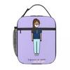 Ballerina Cappuccino Meal Tote Aesthetic Lunch Box For Child Picnic Compact Cooler Bag Graphic Thermal Lunch Bags