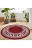 Rovigo Home Washable Round Printed Carpet RHM7044