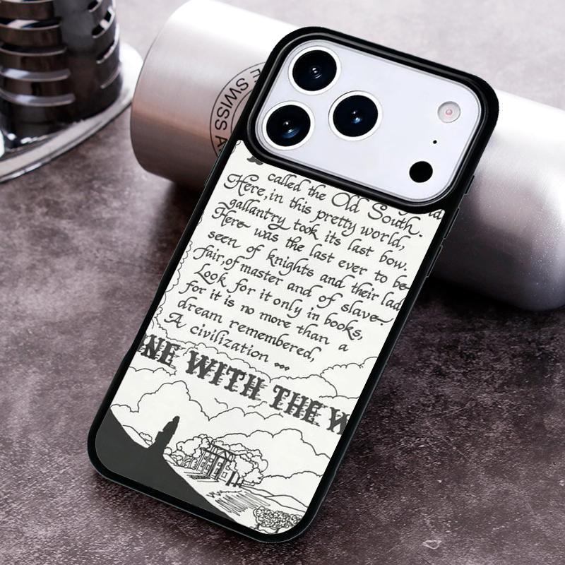 Gone with the Wind Phone Case for iPhone 17 16 15 Pro Max Air 14 13 12 11 Plus Shockproof Cover