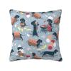 Dachshund Throw Pillow Case Living Room Decoration Wiener Sausage Dog Cushions Cover For Sofa Seat Square Polyester Pillowcase
