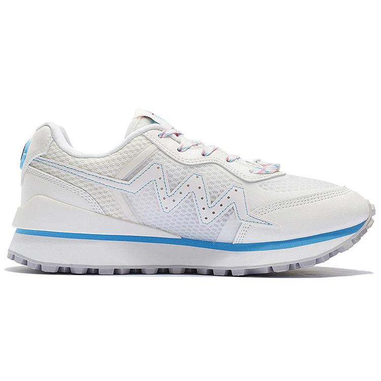 New LiNing 001 Low Top Sports Casual Shoes Men's White Blue ABCS017-2