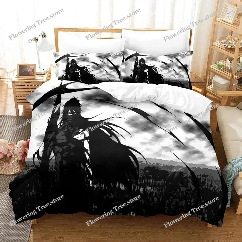 Fashion Anime 3D The Bleach Bedding Sets Duvet Cover Set With Pillowcase Twin Full Queen King Bedclothes Bed Linen Home Textile