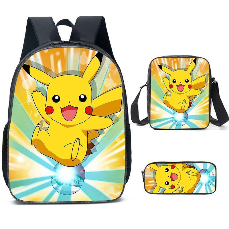 Primary And Secondary School Students Schoolbag Cartoon Backpack Breathable And Wear-Resistant Children'S Backpack Satchel Pencil Bag Set