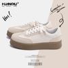 Global men's shoes versatile fashion white shoes men's ZHQ-HY783 spring new retro niche trend board shoes men