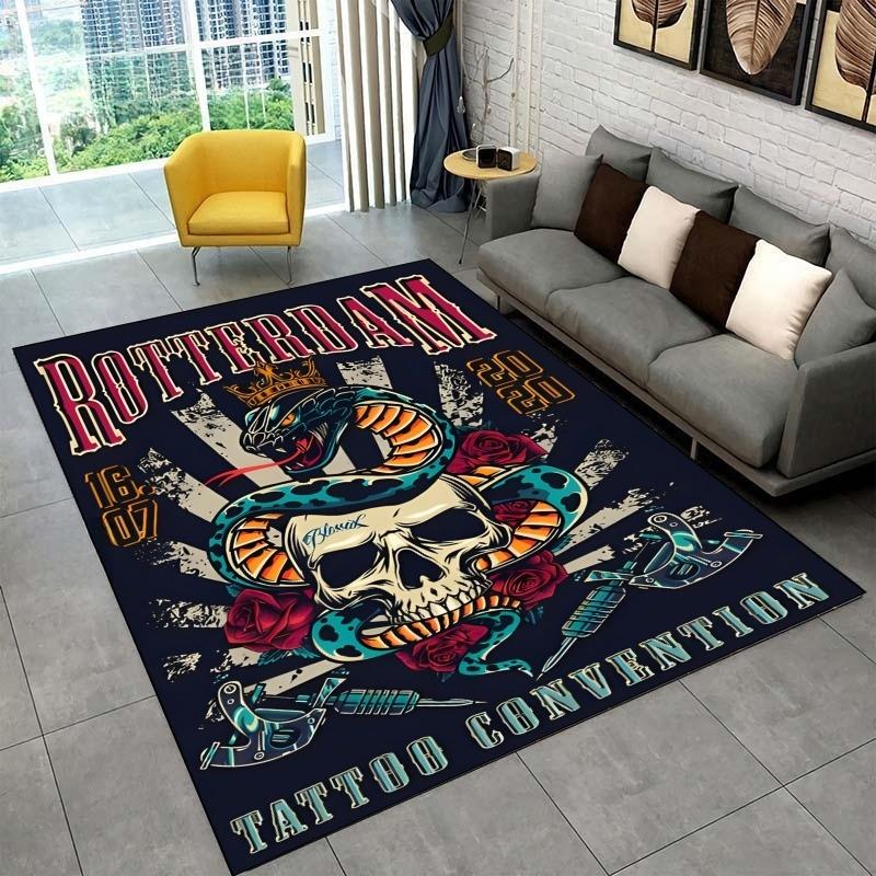 

Ретро тату-студия ковер для гостиной спальни подарок украшения дома