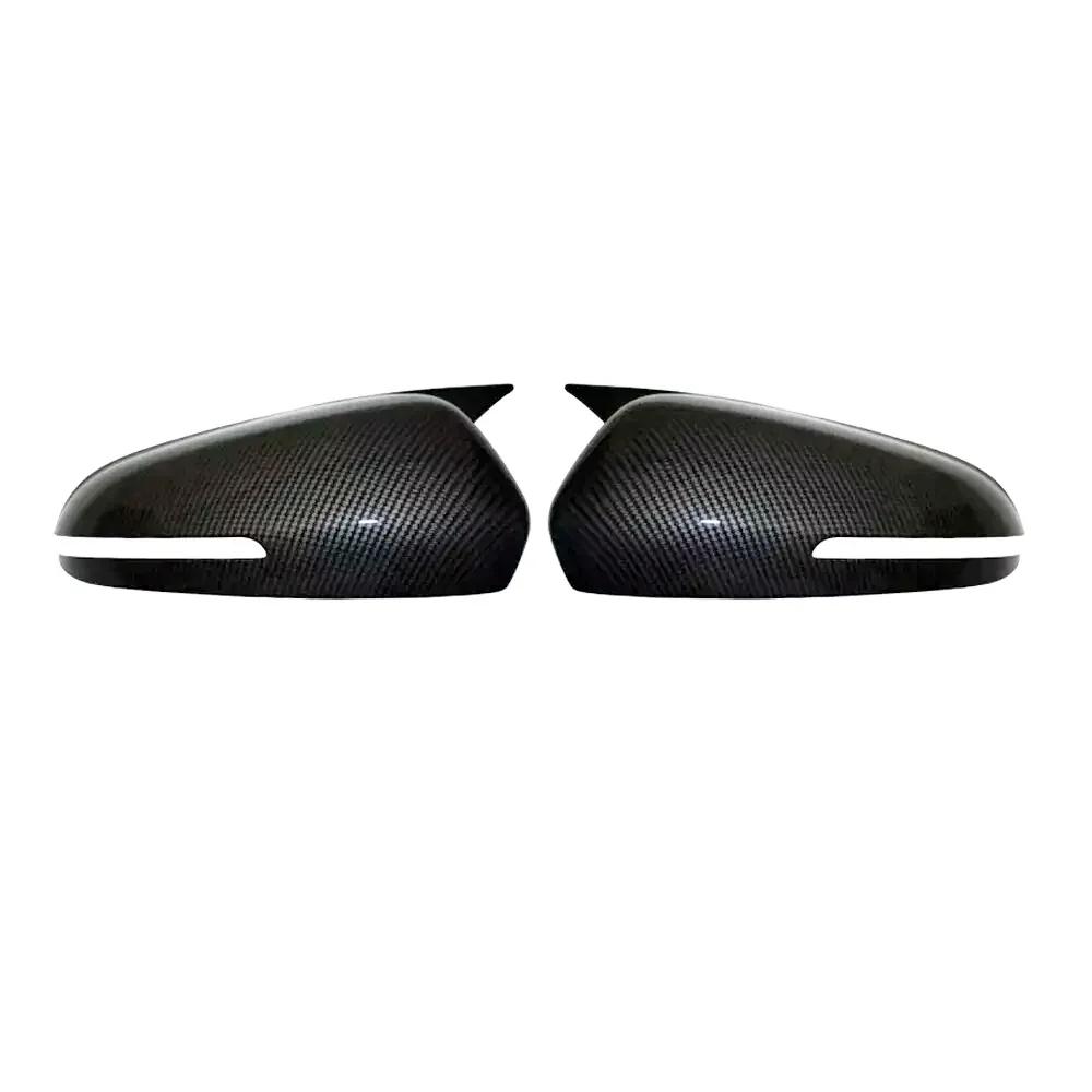 For Hyundai IX25    2024 Car Rearview Side Mirror Cover Wing Cap Exterior Door Housing Shell Trim ABS Carbon / Black