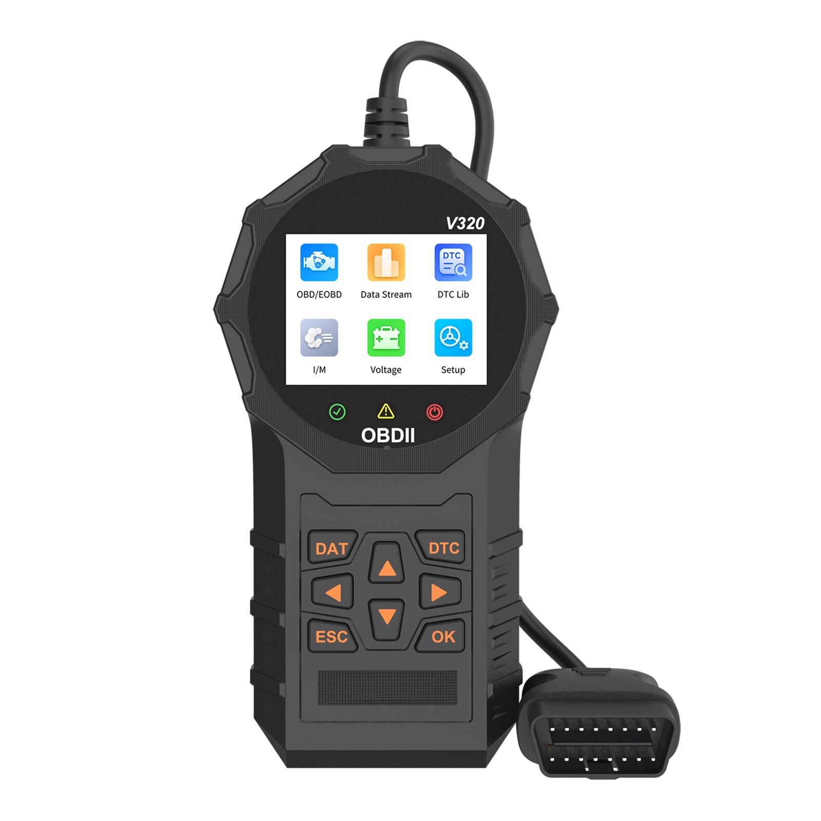 OBDII Scanner Diagnostic Tool OBDII Scanner OBDII/EOBD Scan Tool 2.8   Color Display Engine Fault Code Reader 1