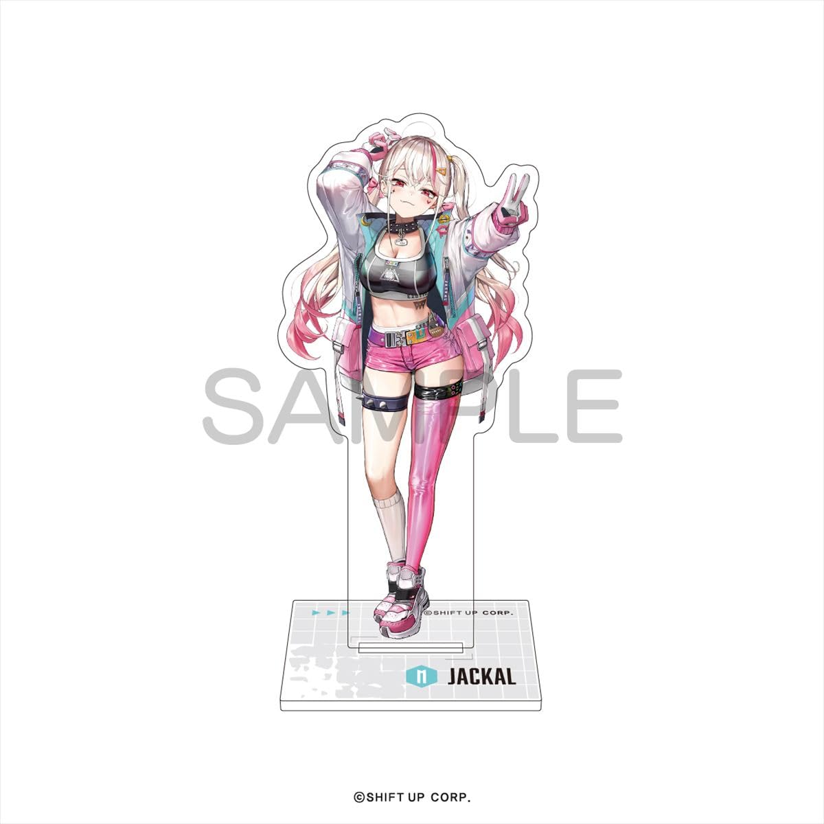

Goddess of NIKKE Acrylic Stand Jackal Victory Size Approx. W38~128×111mm