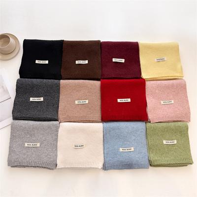 Winter Scarf For Women Long Warm Cashmere Scarves Hijab Solid Lady Shawl Wrap Female Pashmina Bandana Head Scarfs Poncho Stoles