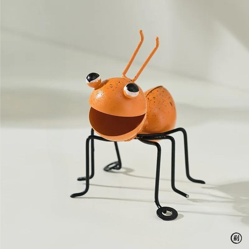 Kovové mravence zahradní dekorace, plot trávník ložnice obývací pokoj závěsná nástěnná dekorace, 3D socha mravenci umělecká dekorace ozdoba