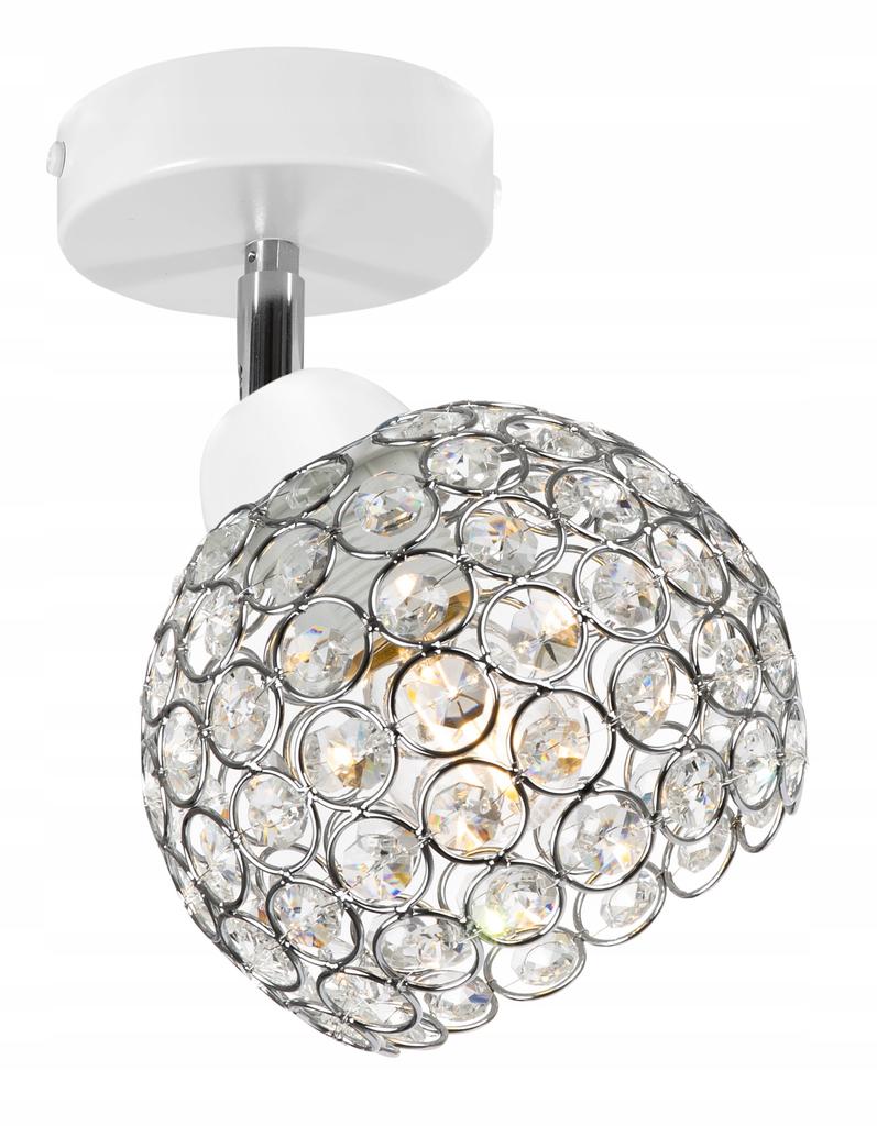 LOFT CEILING LAMP, CRYSTAL BALL, CHROME, LED