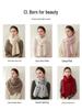 Women's 100% Pure Cashmere Scarf - Warm, Versatile, Solid Color Knit for Autumn & Winter