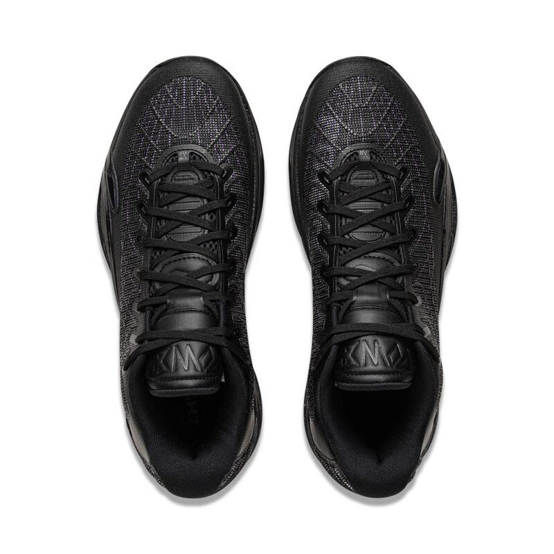 Li Ning Air Strike 12 Jungle Pop Professional Competition Shoes TPU Fabric Shock Absorption Support Low Top Men Basketball Shoes Black ABAV067-7