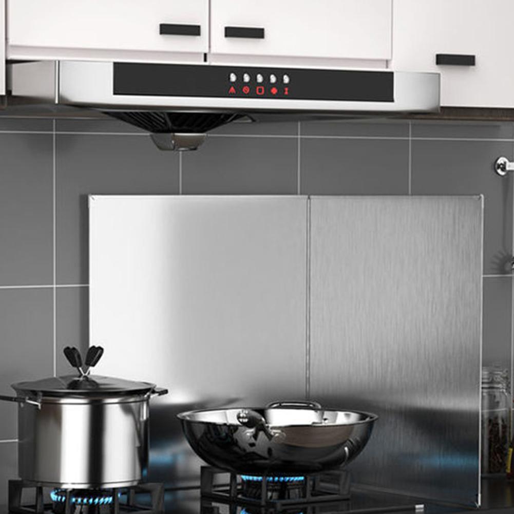 Splashback de bucătărie pliabil din oțel inoxidabil Izolație eficientă Depozitare ușoară