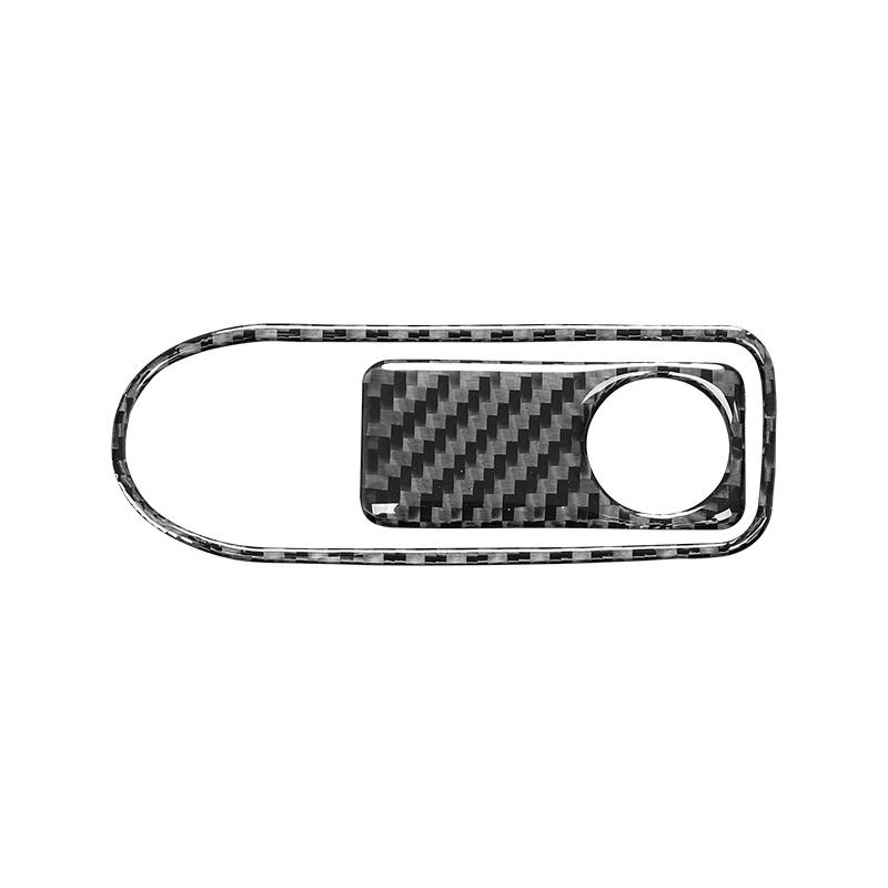 For Mercedes Benz C GLC Class W205 C180 C200 C300 Carbon Fiber Copilot Glove Box Switch Panel Trim Cover Sticker Car Accessories