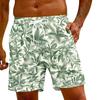Men's Fashion Hawaiian Print Elastic-Waisted Casual Yoga Pants Beach Shorts