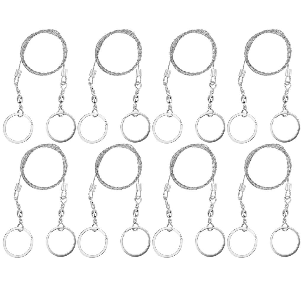 8 Stück Überlebensdrahtsäge Camping Outdoor Edelstahl Drahtsäge Kabelkette Kettensäge