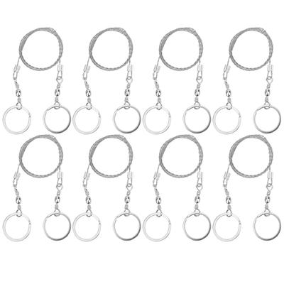 8 Stück Überlebensdrahtsäge Camping Outdoor Edelstahl Drahtsäge Kabelkette Kettensäge