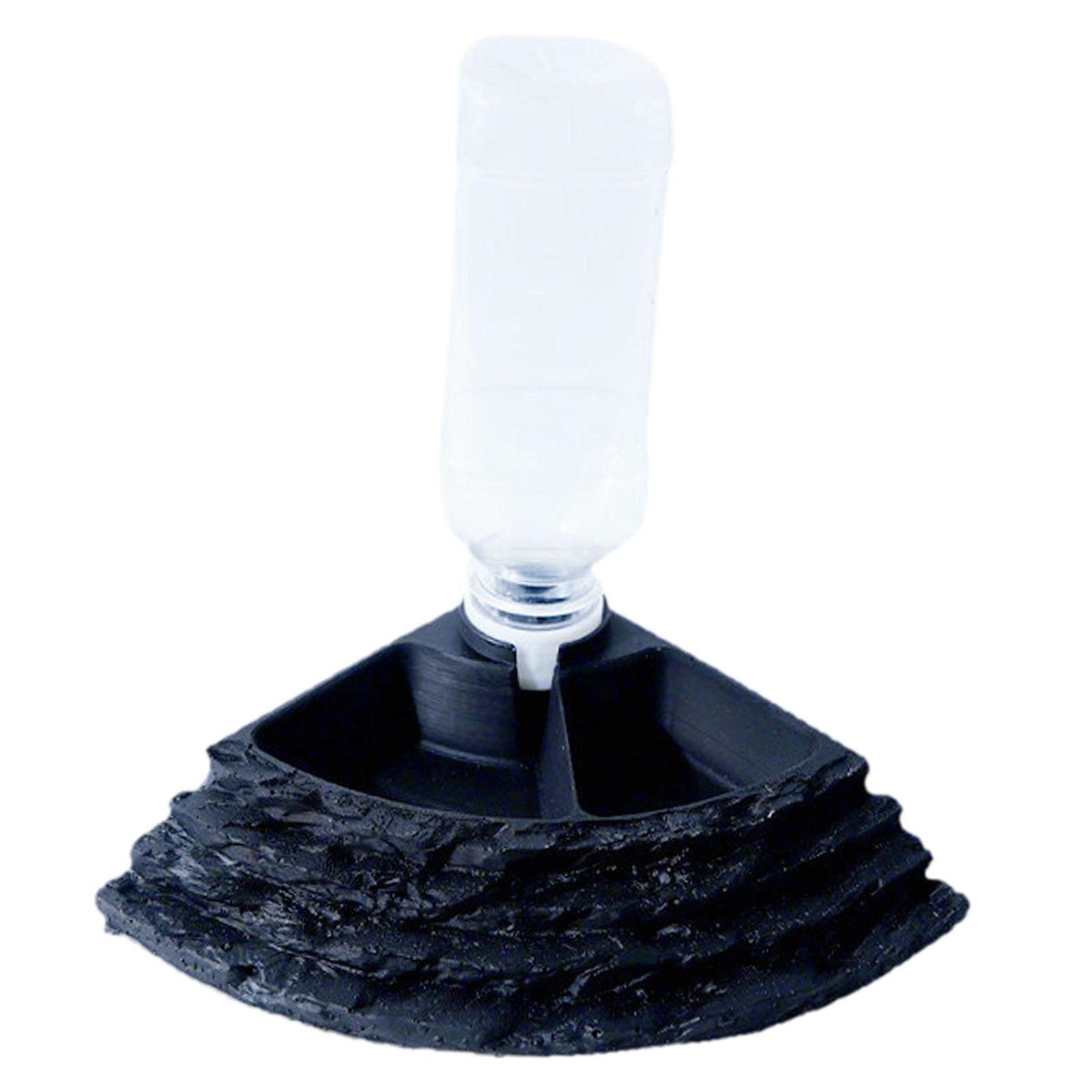 

Reptile Feeder Bowl Plastic Resin Stable Feeding Dish for Bearded Dragon Gecko Frog Habitat Supplies