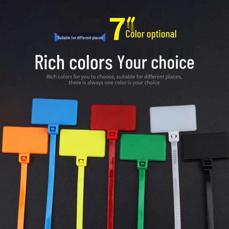 Mashifu Self-Locking Plastic Label Cable Ties