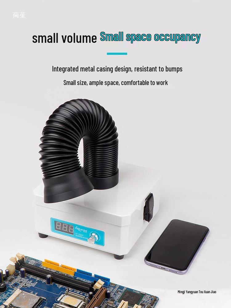 Soldering Smoke Purifier: Compact Desktop Filter, Odor Removal, Suction & Exhaust