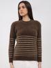 Womens Regular Fit Self Designed Top