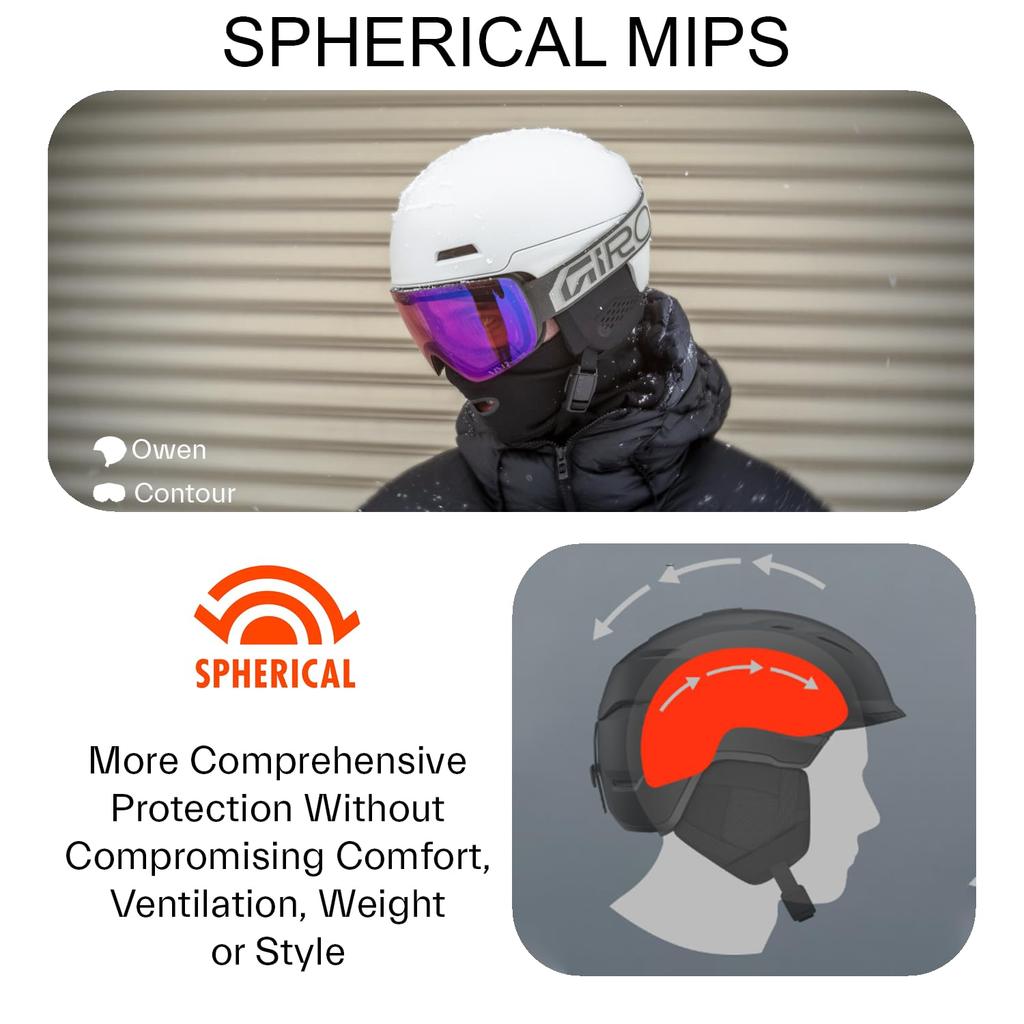 GIRO Owen Spherical Ski Helmet for Men and Official Japanese Product Women, 2026,