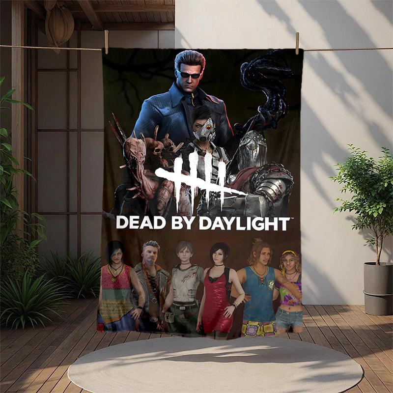 Dead Daylight Flannel Blanket Soft Warm All-Season Throw, Design for Camping, Car Travel, Hiking Sofa, Bed, Office Perfect Gift for Parties